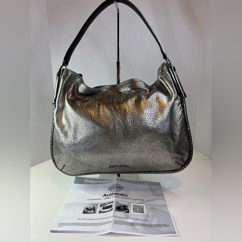 Authentic Jimmy Choo Zoe Hobo style handbag w/COA